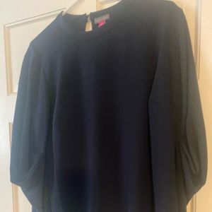 Vince Camuto navy blouse.